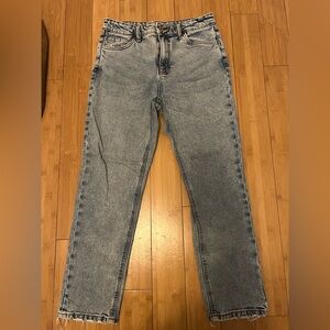 Denim Straight Leg Jeans